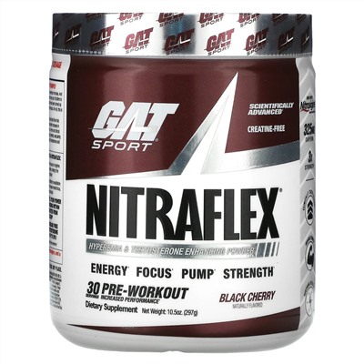 GAT, Sport, NITRAFLEX, черемуха, 297 г (10,5 унции)