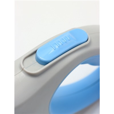 Рулетка - поводок для собак, лента 5 м, голубая