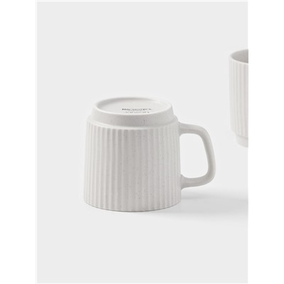 Кружки Magistro Jarwah Lausanne, 240 мл, 7.8×8 см, 2 шт., фарфор, белые