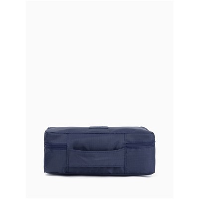 Косметичка - органайзер дорожная на молнии, с карманами, синяя