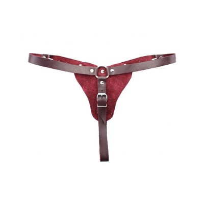 Бордовые трусики с кольцом для насадок Maroon Panties