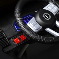 Электромобиль "Мощность скорости" на аккумуляторе, с р/у управлением, в коробке (серый)