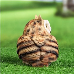 Садовая фигура из полистоуна «Филин», 14×13×11 см