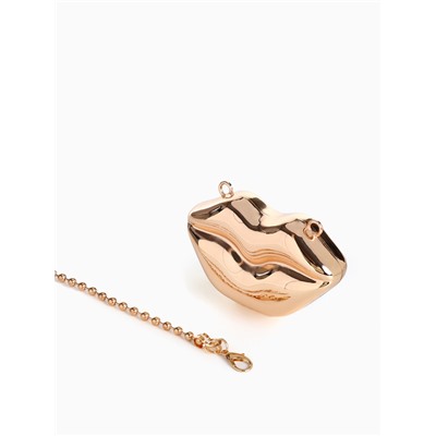 УЦЕНКА Сумка жен. 16.5×3.5×11, отд на магните, длин цепочка, золото