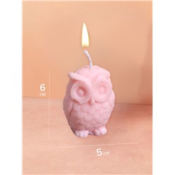 УЦЕНКА Свеча «Сова», 5×5×6 см, соевый воск, МИКС