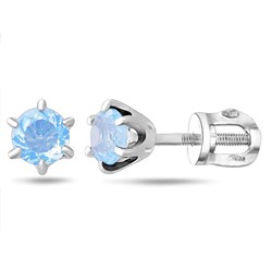 Серьги, лунный камень голубой, Ю-25014р