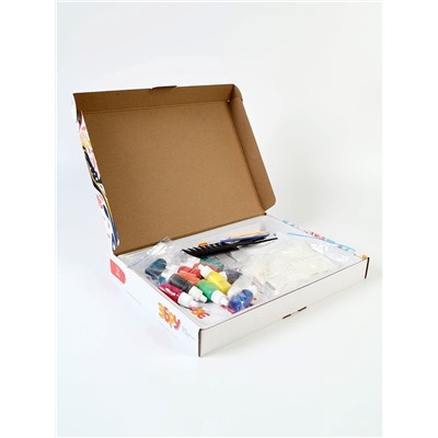 Набор для рисования на воде эбру, 12 цветов, А4