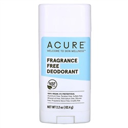 Acure, Дезодорант, без отдушки, 63,78 г (2,25 унции)