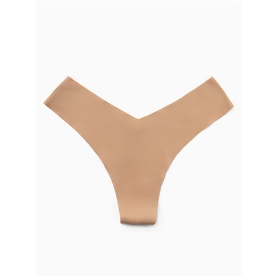 Трусы бесшовные бразильяно KAFTAN, бежевые, размер 44-46
