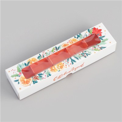 Коробка под 5 конфет новогодняя «С Новым годом», 21×5×3 см