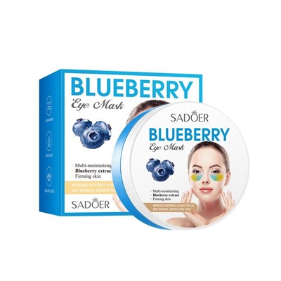 SADOER Увлажняющие питательные патчи для кожи вокруг глаз BLUEBERRY с экстрактом черники