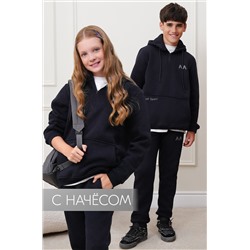 Теплый детский костюм из футера трехнитки с начесом Happyfox