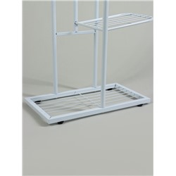 Подставка для цветов Greengo, 7 полок, 43×22×126 см, напольная, металл, белая