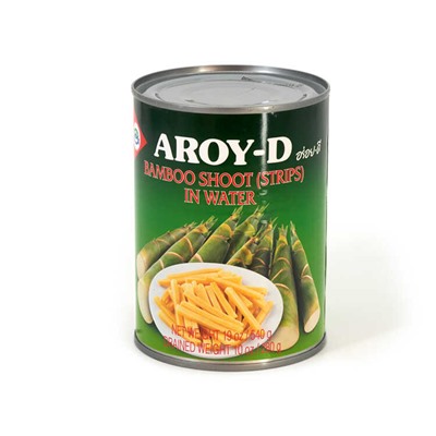 Ростки бамбука полосками Bamboo Shoot (strips) Aroy-D 540 гр. ж/б