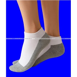 DOMINOBS носки женские укороченные белые (серая подошва) арт. 7101