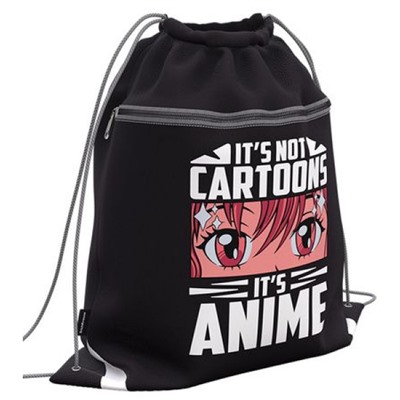 Сумка для сменной обуви 41х50 см "It`s Anime" с карманом на молнии 60415 ErichKrause