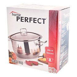 80415 Кастрюля 6л Home Perfec 24х14 см Турция (х4)