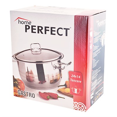 80415 Кастрюля 6л Home Perfec 24х14 см Турция (х4)