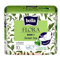 Прокладки Bella Flora Green tea с экстрактом зеленого чая 10 шт BE-012-RW10-098