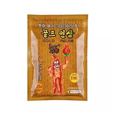 Himena Пластырь от боли с красным женьшенем Himena gold insam pad