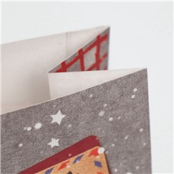 Пакет подарочный без ручек новогодний «Кому‒то ну очень хорошему», 10×19.5×7 см