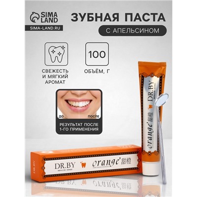 Освежающая и отбеливающая зубная паста, сладкий апельсин, 100 г