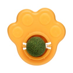 Игрушка для кошек с кошачьей мятой «Лапа», 8.5 см, желтая