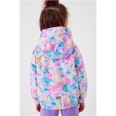 Куртка текстильная с полиуретановым покрытием для девочек (ветровка) PLAYTODAY, 1240297