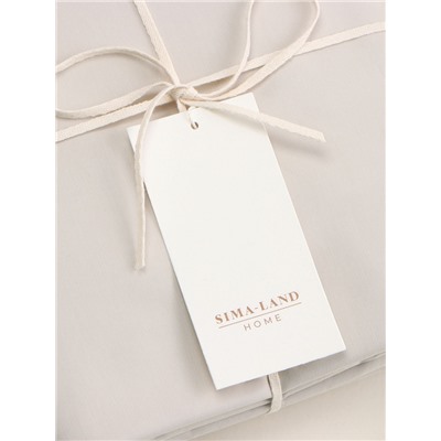 Простыня на резинке 1.5-спальная SL Home, 140×200+30 см, молочная, перкаль