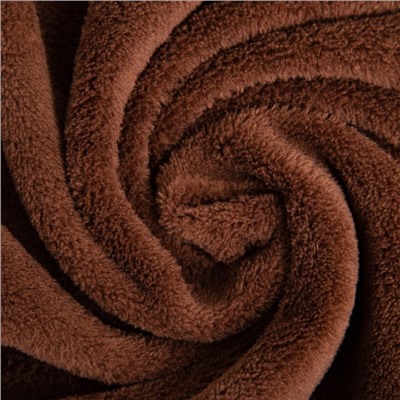 Плед с рукавами «Этель», 150×200 см, шоколадный, корал-флис, 220 г/м²