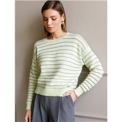 Джемпер из хлопка с люрексом