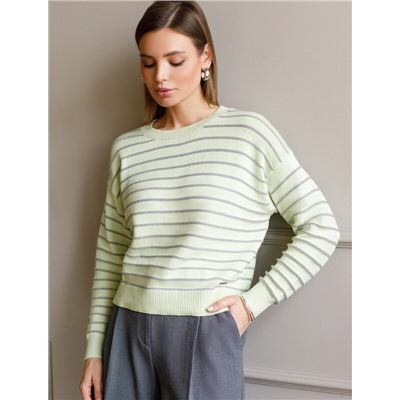 Джемпер из хлопка с люрексом