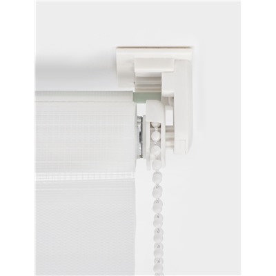 Штора рулонная 60×160 см «День и Ночь», по полотну 56×160 см, белая