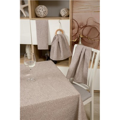 Скатерть Льняное полотно капучино (Капучино)