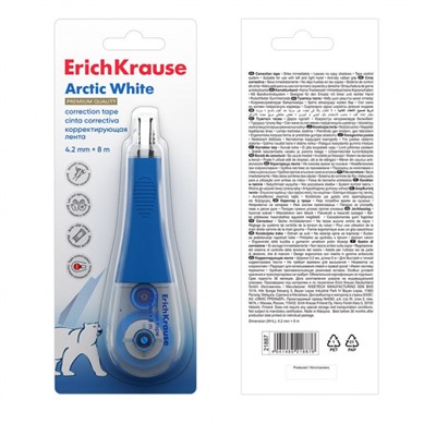 Корректор-лента 4,2 мм х 8 м 21887 в блистере ErichKrause