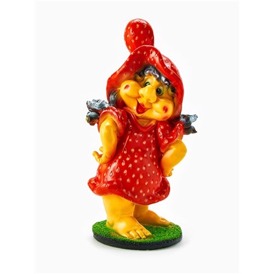 Садовая фигура из гипса «Гном клубничка», 54×22×28 см