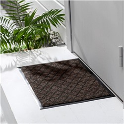 Коврик придверный влаговпитывающий «Галант», 40×60 см, коричневый