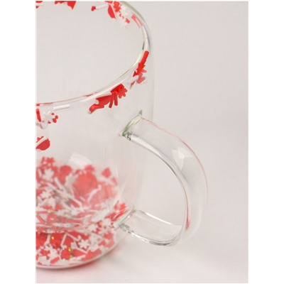 Кружка новогодняя с двойными стенками «Новогоднее настроение», 350 мл