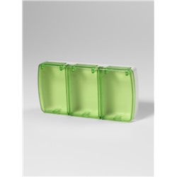 Таблетница, 9.5×4.5×1.7 см, 3 секции, МИКС