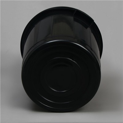 Бак хозяйственно - бытовой, 50 л, полипропилен, с крышкой, чёрный