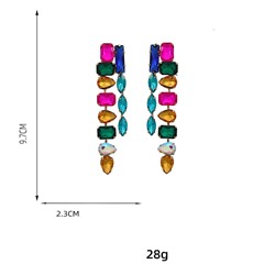 Серьги длинные на гвоздиках арт. 13 1650 (id 267292)