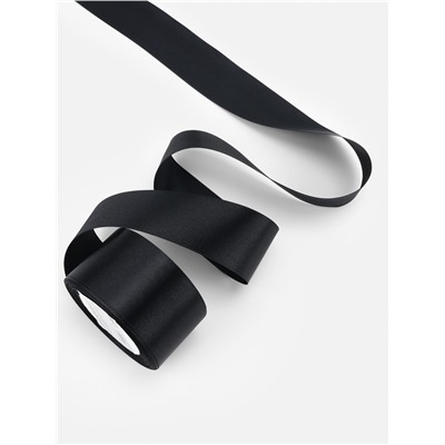 Лента атласная, 50 мм, 23±1 м, чёрная №39