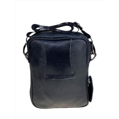 Сумка мужская из натуральной кожи, цвет черный