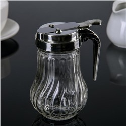 Сахарница «Волна», 150 мл, 7×9×11 см, с дозатором, стекло