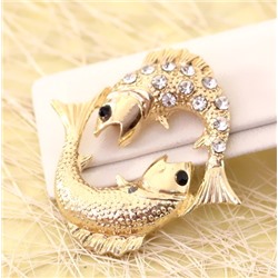 Брошь H01-10285 (рыбы)