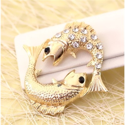 Брошь H01-10285 (рыбы)