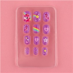 Детские накладные ногти «Единорожка», 12 шт.