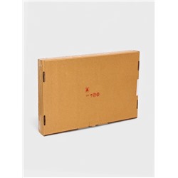 Плетёная корзина для белья с крышкой «Лён», 45 л, 43×20×60 см, графит