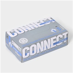 Перчатки нитриловые Nitrile, смотровые, нестерильные, размер S, 200 шт./уп (100 пар), голубые