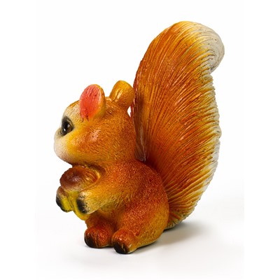Садовая фигура из гипса «Белка с жёлудем», 13×7×15 см